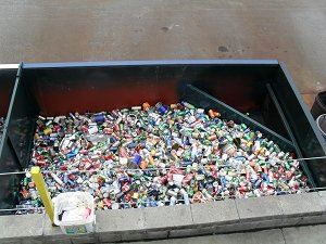 Aluminum and Steel Cans Receptacle