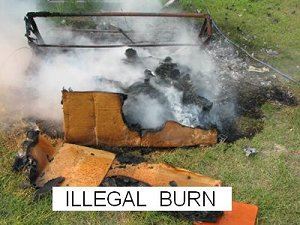 Illegal Burning of Furniture