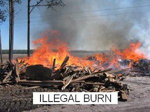Illegal Burning of Scrap Wood